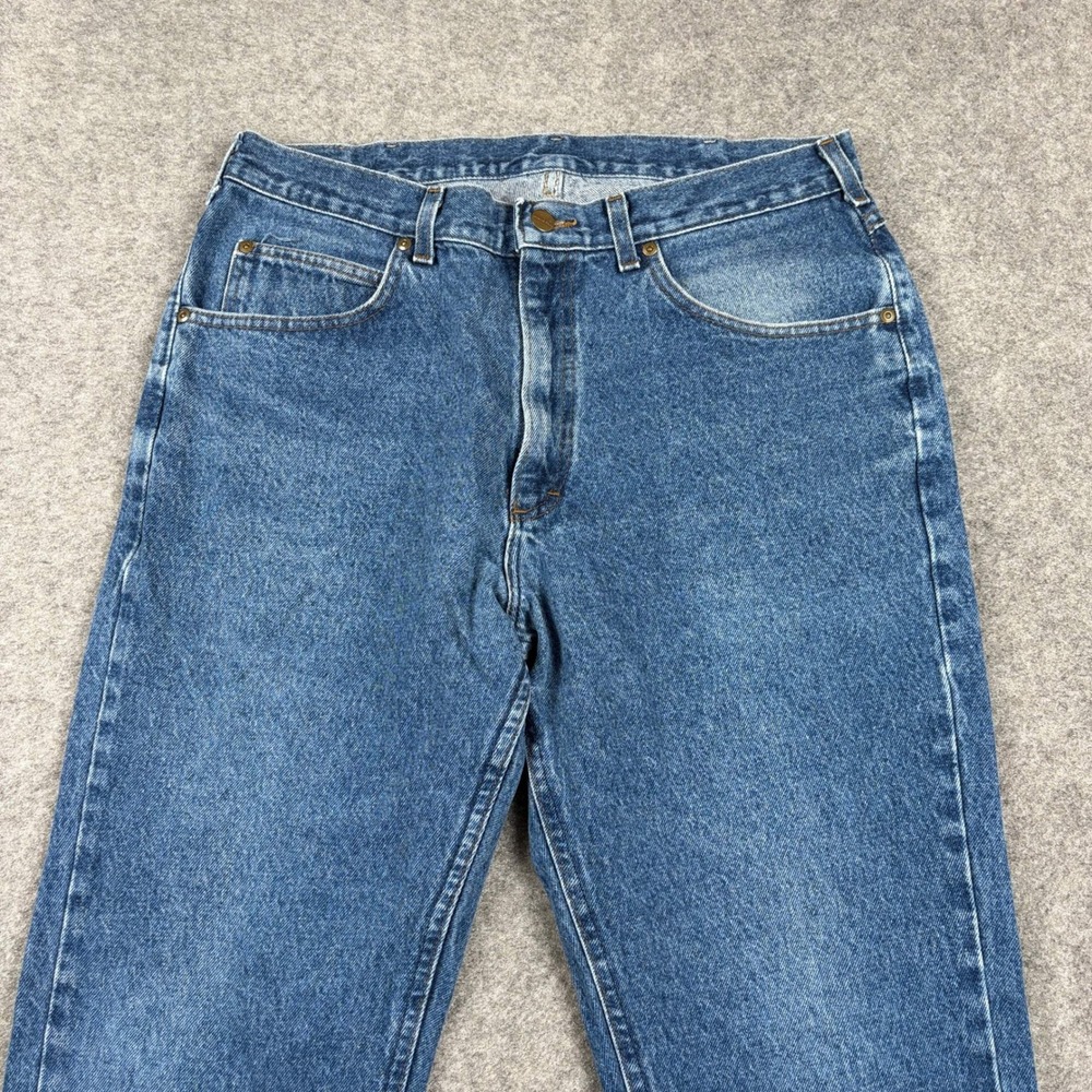 Vintage L.L. Bean Double L Jeans Mens 36x30 Relaxed Fit Straight Leg Blue Denim